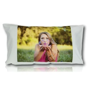Personalised Photo Pillowcase - Love GF BF Family Gift Mothers Day Custom Print - Picture 1 of 4