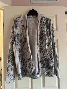 Nike Boys Lime Digital Rain Print Zip Track Jacket Hoodie Size 14/16Y Medium - Picture 1 of 3