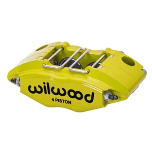 Wilwood 120-8729 Powerlite Universal Radial Mount Caliper 4 Pistons Yellow - Picture 1 of 2