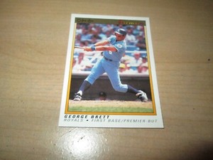 1991 OPC O-Pee-Chee Premier Baseball # 14 GEORGE BRETT KANSAS CITY ROYALS