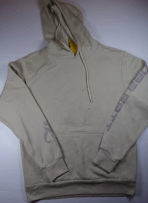 Sudadera Pullover STAR WARS Para Hombre Bronceada Boba Fett Logo Repujado NUEVA Pequeña Foto 1 de 4