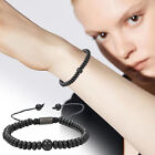 Big Bead True Black Tourmaline Yoga Root Chakra Protection Bracelet Natural Gem