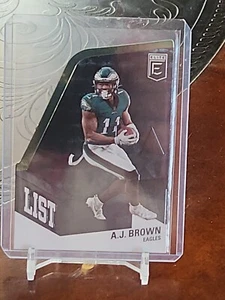 2022 Donruss Elite A-List A.J. Brown Philadelphia Eagles Green Parallel #AL-12 - Picture 1 of 2