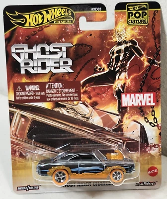 Hot Wheels Pop Culture Premium 1/64 Marvel Comics Ghost Rider Charger New - Image 1 of 4