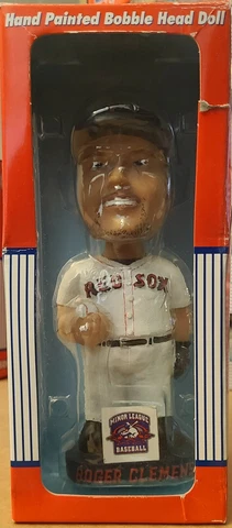 2001 Roger Clemens Salem Red Sox Minor League Hand Painted Bobblehead #'d 5,000 Cover