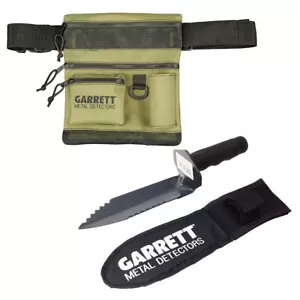 Garrett All Terrain Dig Pouch and Edge Digger Spade Metal Detector Bundle - Picture 1 of 8