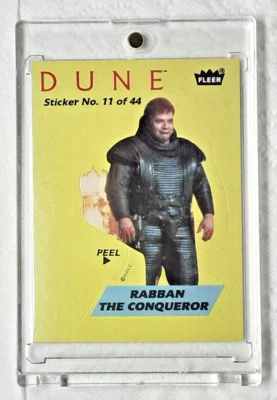 1984 DUNE MOVIE TRADING CARD STICKER 11 RABBAN THE CONQUEROR - Image 1 of 2
