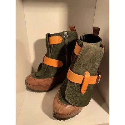 Vivienne Westwood Shoes Boots Wedge Sole Designer Heels Leather Women 24cm JAPAN - Image 1 of 4