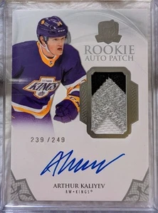 2020 UD THE CUP #165 ARTHUR KALIYEV ROOKIE AUTO PATCH /249 - Picture 1 of 2