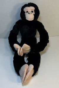 Wild Republic Black Chimpanzee 21” Monkey Hanging Plush - Picture 1 of 7