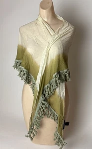 Peruvian Connection Shawl boho green ombre - Picture 1 of 9
