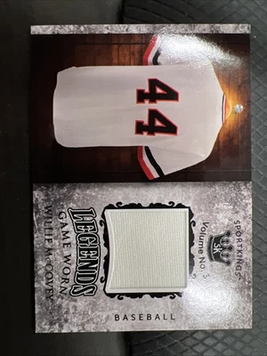 2022 SportKings Volume #3 Willie McCovey Legends Game Worn #LSM-38 Giants Patch - Image 1 of 4