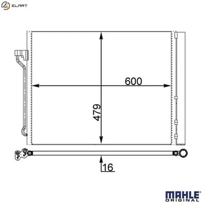 CONDENSER AIR CONDITIONING AC 463 000S FOR ROLLS-ROYCE BMW 6.6L 12cyl GHOST I - Image 1 of 4