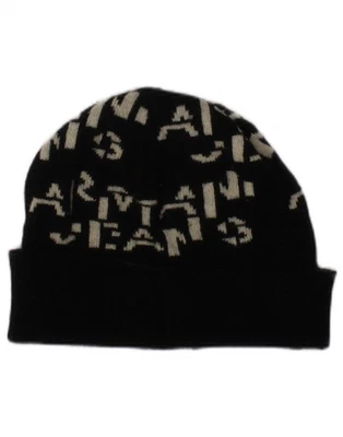 ARMANI джинсы мужской графический Beanie шляпа один размер черный M214 - Изображение 1 из 4