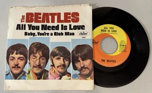 THE BEATLES All You Need is Love/Baby You're a Rich Man CAPITOL 5964 pic sleeve - Picture 1 of 7