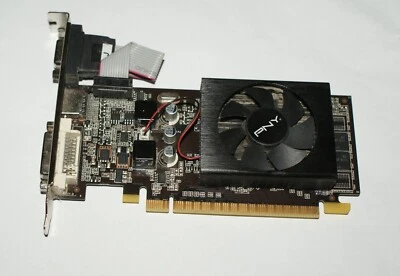 PNY Nvidia GT610 1GB HDMI/DVI/VGA PCI-E Graphics Card - Image 1 of 3