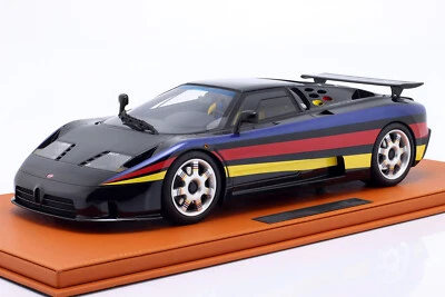 New TOP MARQUES BUGATTI EB110 SS 1994 1:12 Model Car BLACK TM12-42D KidBX - Image 1 of 3