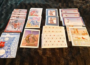 Unused Patriotic Greeting Cards with envelopes-Lot of 20 #3300 - Picture 1 of 4