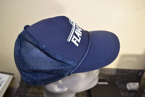 Flav-O-Rich Milk Dairy Farm Cap Spell Out Logo Snapback Trucker Mütze Vintage Navy - Bild 1 von 9