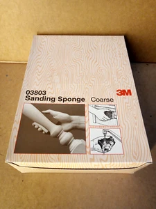 Box Of 24 3M Sanding Sponge Foam Block Coarse 4 sided 03803 Sponge Sanding - Picture 1 of 2