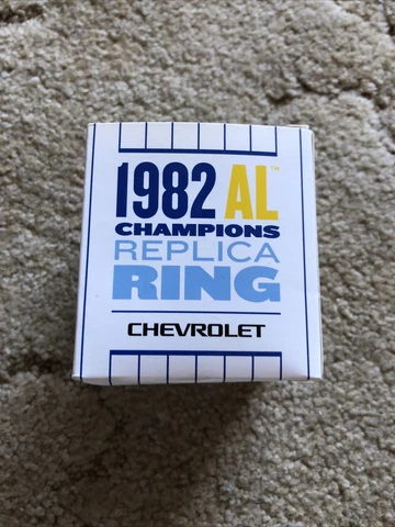 Milwaukee Brewers 1982 AL Champions American League Replica Ring New Cover