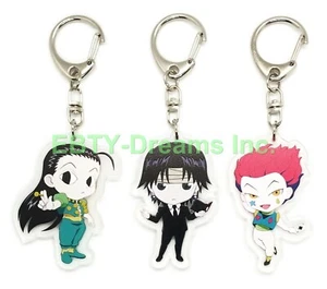 Set of 3 Hunter x Hunter Anime Acrylic Keychain Hisoka, Chrollo, Illumi v1 - Picture 1 of 2