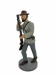 7" Civil War Confederate Soldier with Musket Resin Figure New - Bild 1 von 2