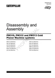 Caterpillar PM310 PM312 PM313 Hobelmaschine SYS Demontage Montage Service Handbuch - Bild 1 von 1