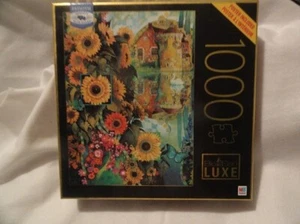 A Lively View in Kent England Sunflower Swan Castle Jigsaw Puzzle 1000 Piece New - Picture 1 of 4