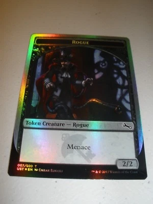 MTG Magic Miscut Misprint Foil Rogue Token x1 Unstable NM - Image 1 of 2