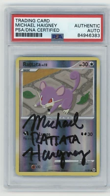 PSA Signed Micheal Haigney Rattata 73/99 Arceus - Image 1 of 2