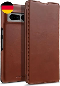 STILGUT Book Case Kompatibel Mit Google Pixel 7 Pro Hülle Aus Leder, Lederhülle, - Bild 1 von 12