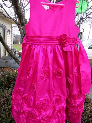 Vestido JESSICA ANN Tafetán Flor Niña Ocasión Especial San Valentín Boda Talla 6X Foto 1 de 4