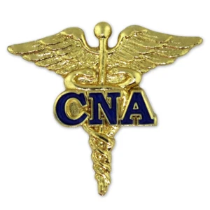 PinMart's Certified Nursing Assistant Caduceus Blue CNA Lapel Pin - Picture 1 of 2
