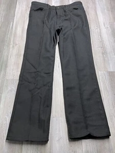 Vintage Wrangler Herren Größe 35 x 30 Polyester Anzughose schwarz 82BK Freizeit Western - Bild 1 von 13