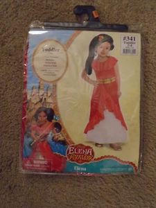 Disney Elena of Avalor girls red Halloween costume girls dress w/belt 3-4 NEW - Picture 1 of 2