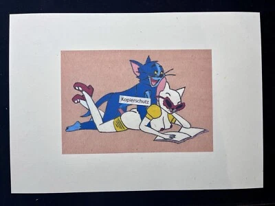Erotischer Kunstdruck Comic „Tom & Jerry“ von hinten Making Love Doggy Style - Bild 1 von 2