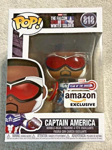 Funko Pop! Captain America (SAM WILSON) #818 Marvel Anno dello Scudo Amazon - Foto 1 di 6