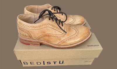 Cama Mujer Stu Lita Cuero Oxford Arena Rústica Talla 7 Nueva En Caja Foto 1 de 4