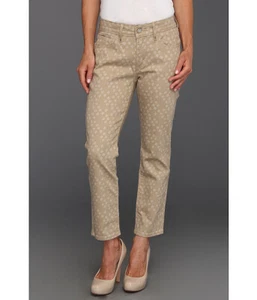 Levi's Women Leggings pants Denim Print Size 8P Mid rise Khaki Brown skinny New - Picture 1 of 4