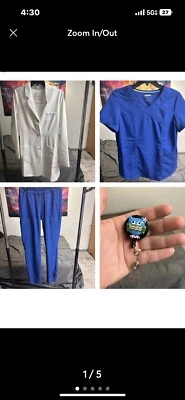 Paquete de exfoliantes y batas de laboratorio para mujer Foto 1 de 4