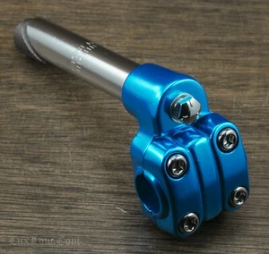 Alloy 7/8" 22.2mm Old School BMX Bike 4 Bolt Quill Stem Vintage Cruiser Bicycle - Picture 1 of 37