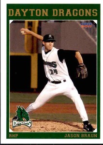 2011 Dayton Dragons Choice #4 Jason Braun Dallas Oregon OR Baseball Card