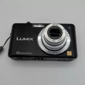 Panasonic Lumix DMC-FS62 10MP Digital Camera Compact Black, Charger, Case - Foto 1 di 21