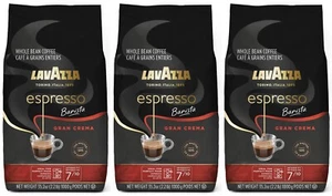 3 CONFEZIONI - Lavazza Espresso Barista Gran Crema Caffè in Grani Interi Sacchetto da 2,2 libbre - Foto 1 di 11