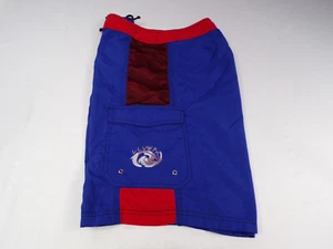 True Vintage Uluwatu Board Shorts Men 32 Cargo Pockets w/Hook & Loop Embroid E25 - Picture 1 of 8