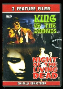 KING OF THE ZOMBIES / NIGHT OF THE LIVING DEAD Double Feature Halloween - Picture 1 of 2