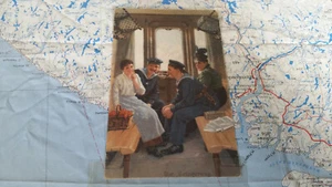 Die Belagerung Frau Soldaten Zug AK Postkarte 8726 - Picture 1 of 2