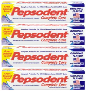 Pepsodents Complete Care Toothpaste, Original Flavor, 5.5 oz (4 Pack) - Picture 1 of 4