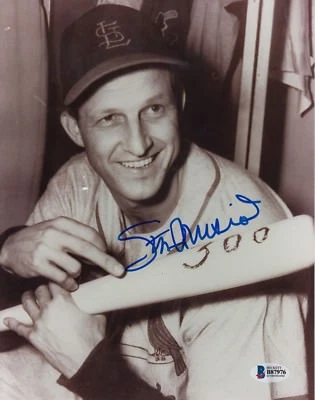 Stan Musial #1  8x10 Signed Beckett Certified St. Louis Cardinals 041118 - Image 1 of 2